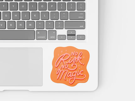 Vinyl Sticker - No Risk No Magic - ColorSwatch