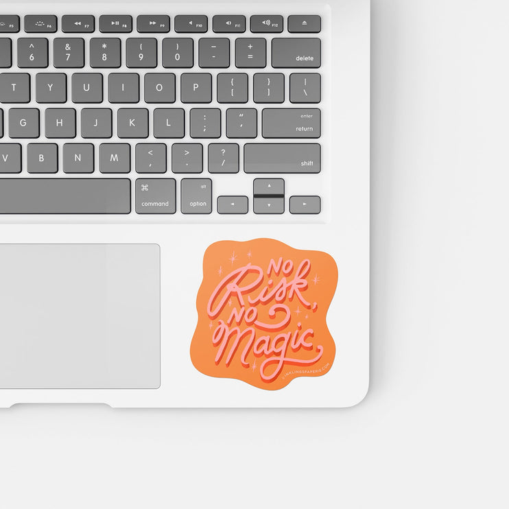 Vinyl Sticker - No Risk No Magic - ColorSwatch