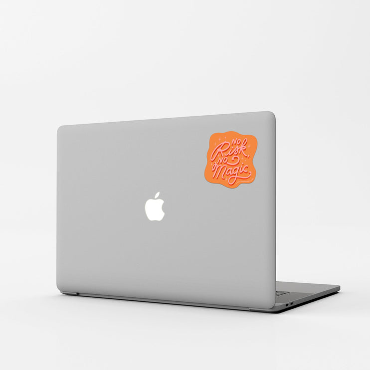 Vinyl Sticker - No Risk No Magic - ColorSwatch
