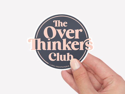 Vinyl Sticker - Overthinkers Club - ColorSwatch