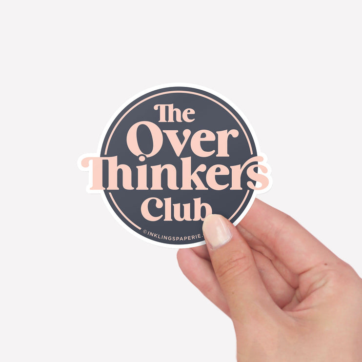 Vinyl Sticker - Overthinkers Club - ColorSwatch