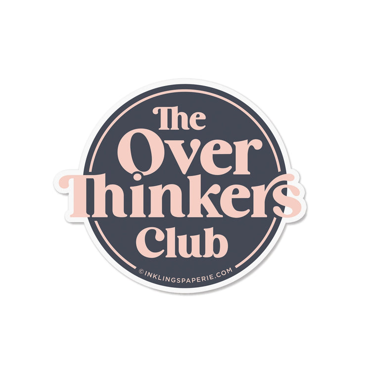 Vinyl Sticker - Overthinkers Club - ColorSwatch