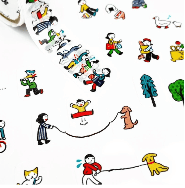 Washi Stickers Bande - A perfect day for a stroll - ColorSwatch