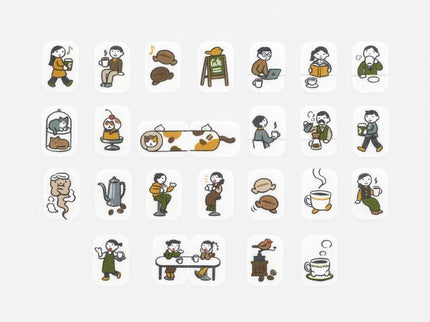 Washi Stickers Bande - Cafe Days - ColorSwatch