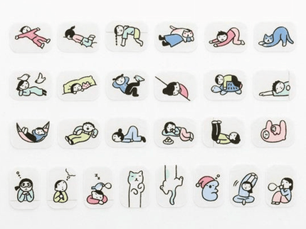 Washi Stickers Bande - Doing Nothing - ColorSwatch