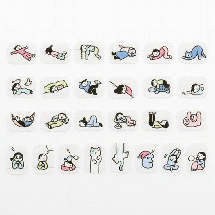 Washi Stickers Bande - Doing Nothing - ColorSwatch