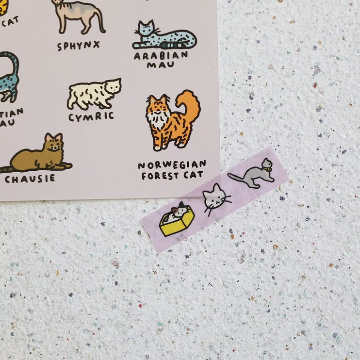Washi Tape - Gatos - ColorSwatch