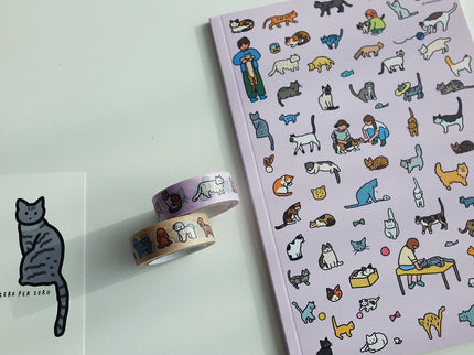 Washi Tape - Gatos - ColorSwatch