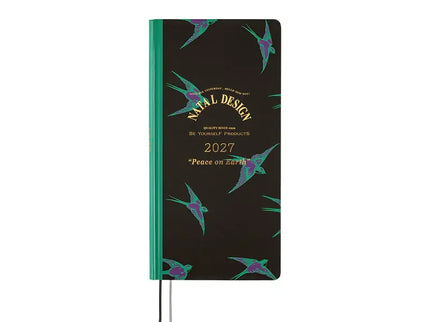 Hobonichi Techo Weeks 2027 - Natal Design - Lucky Swallow