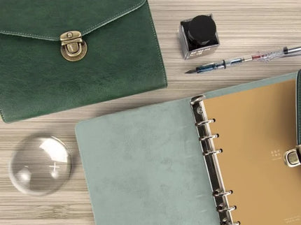 Briefcase Diary de 6 Anillos - Café