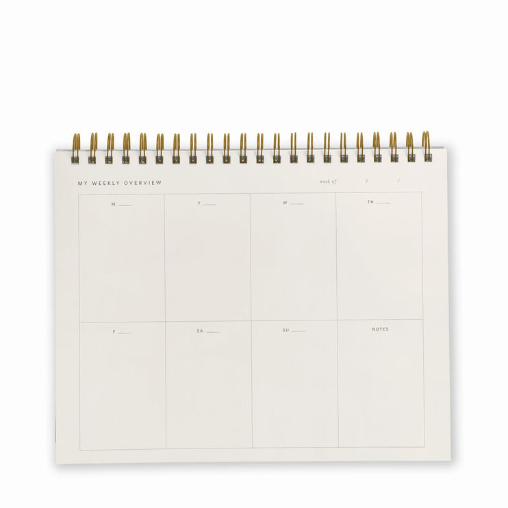 Weekly Overview Planner - Steel Blue