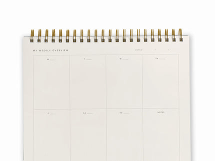 Weekly Overview Planner - Chalk White