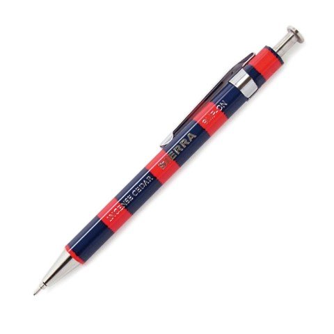Wooden Ballpoint Pen - Azul/Rojo - ColorSwatch
