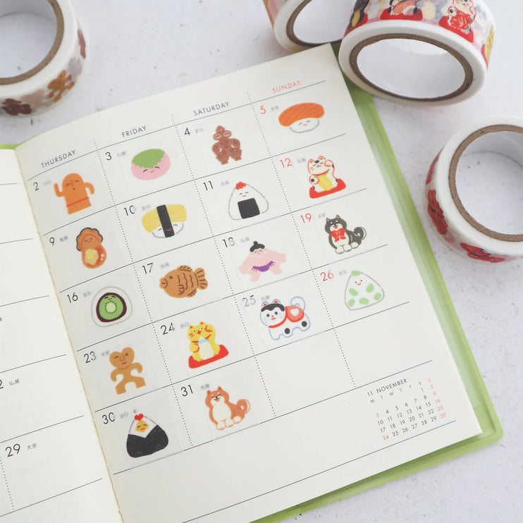Hohoemi Washi Tape - Onigiri
