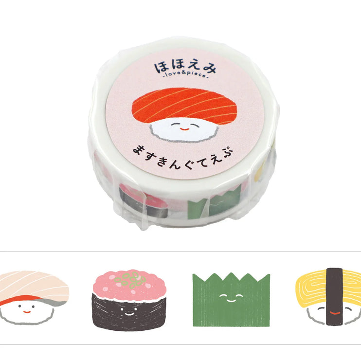Hohoemi Washi Tape - Sushi