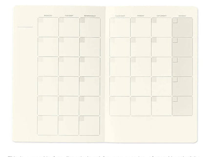 Yuru Log - B6 Diary - Monthly - ColorSwatch