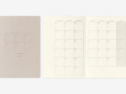 Yuru Log - B6 Diary - Monthly - ColorSwatch