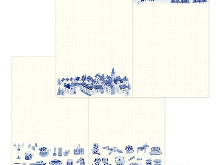 Yuru Log Notebook - B6 - Blue Nordic - ColorSwatch