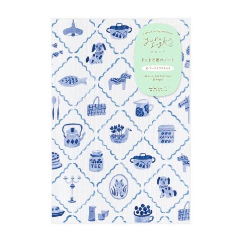 Yuru Log Notebook - B6 - Blue Nordic - ColorSwatch