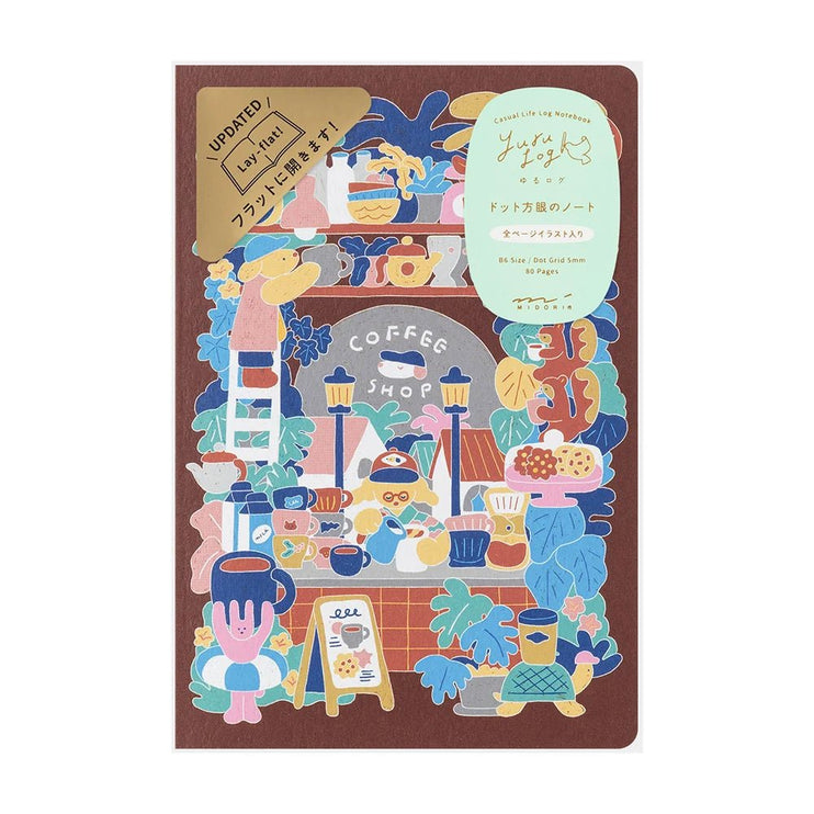 Yuru Log Notebook - B6 - Coffee Shop - ColorSwatch