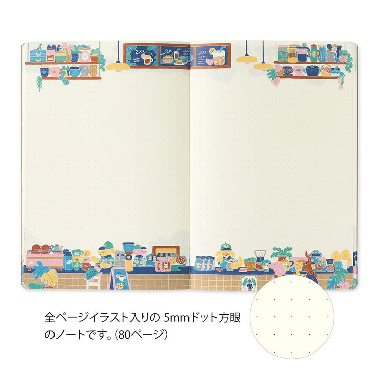 Yuru Log Notebook - B6 - Coffee Shop - ColorSwatch