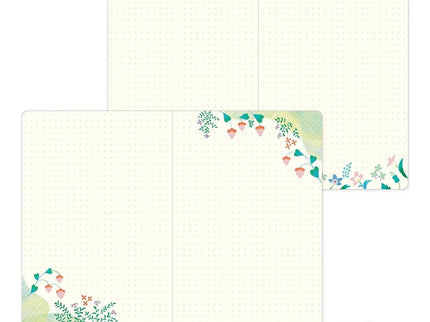 Yuru Log Notebook - B6 - Floral - ColorSwatch