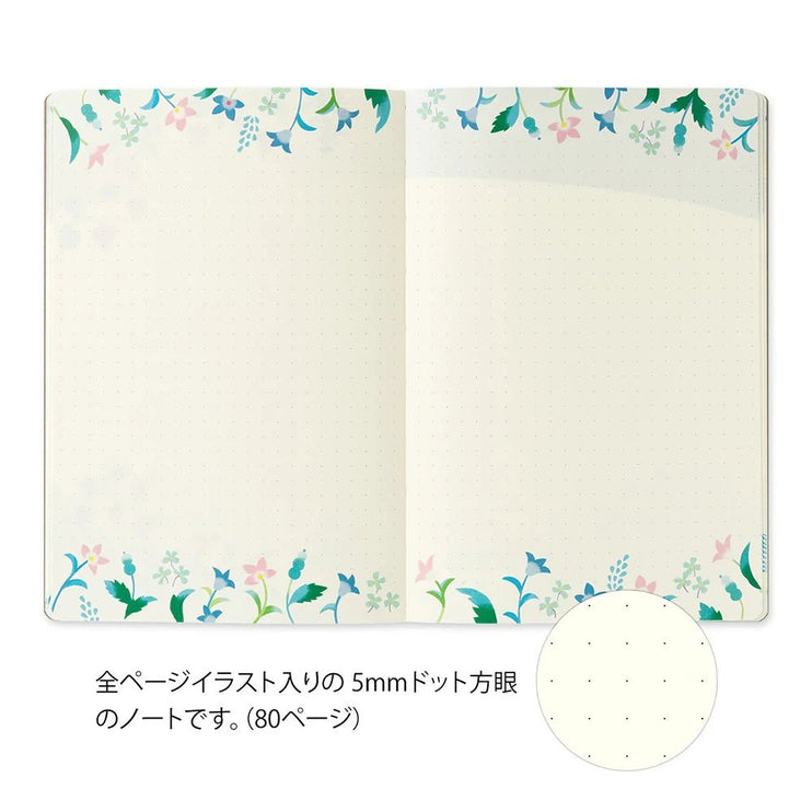 Yuru Log Notebook - B6 - Floral - ColorSwatch
