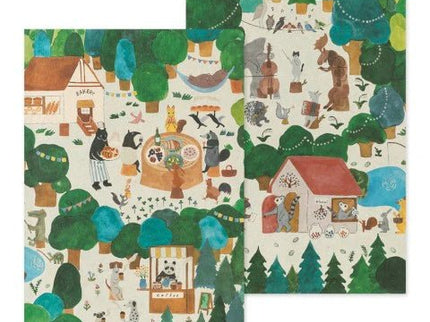 Yuru Log Notebook - B6 - Forest Animals - ColorSwatch