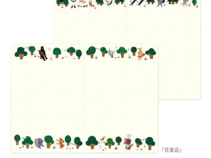 Yuru Log Notebook - B6 - Forest Animals - ColorSwatch