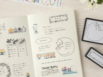 Yuru Log Notebook - B6 - Grid 2mm - ColorSwatch