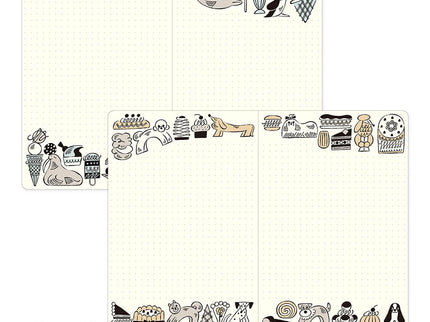 Yuru Log Notebook - B6 - Sweets and Animals - ColorSwatch