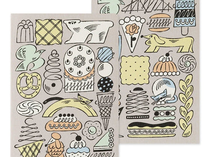 Yuru Log Notebook - B6 - Sweets and Animals - ColorSwatch
