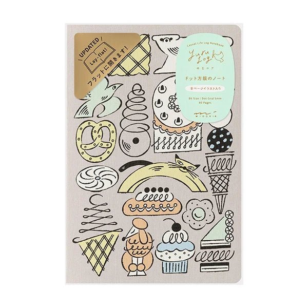 Yuru Log Notebook - B6 - Sweets and Animals - ColorSwatch
