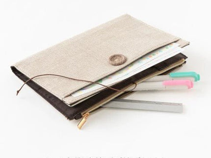 Yuru Log Notebook Cloth Cover - B6 - Beige - ColorSwatch