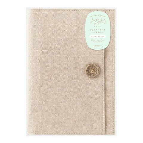Yuru Log Notebook Cloth Cover - B6 - Beige - ColorSwatch