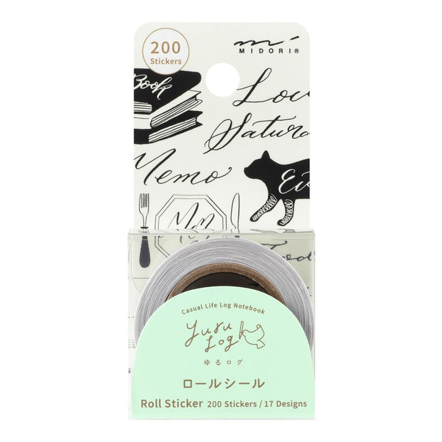 Yuru Log Roll Sticker - Calligraphy - ColorSwatch
