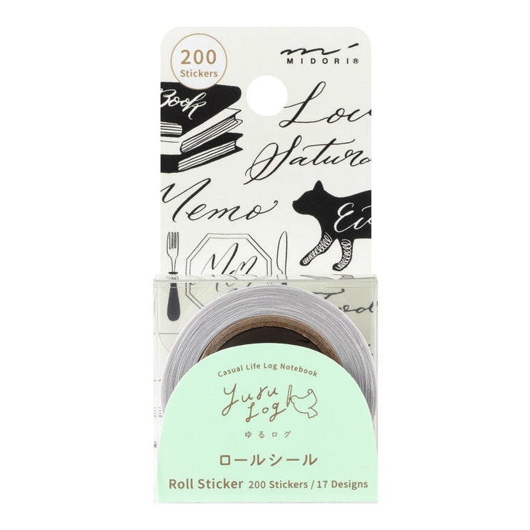Yuru Log Roll Sticker - Calligraphy - ColorSwatch