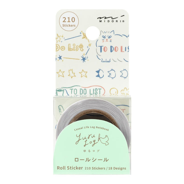 Yuru Log Roll Sticker - List - ColorSwatch