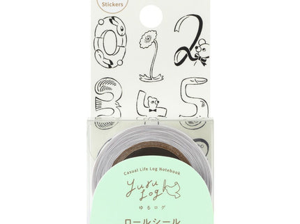 Yuru Log Roll Sticker - Numbers - ColorSwatch