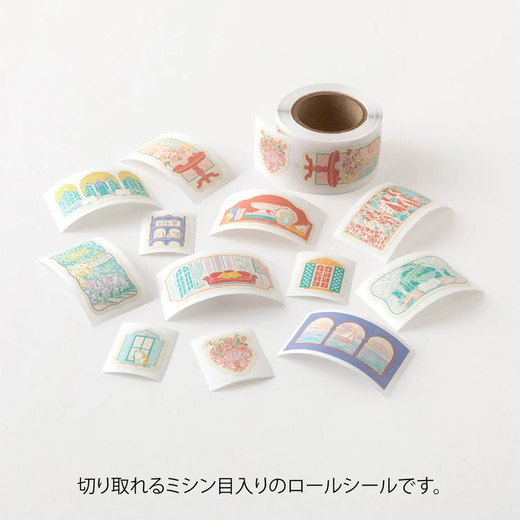 Yuru Log Roll Sticker - Window Views - ColorSwatch