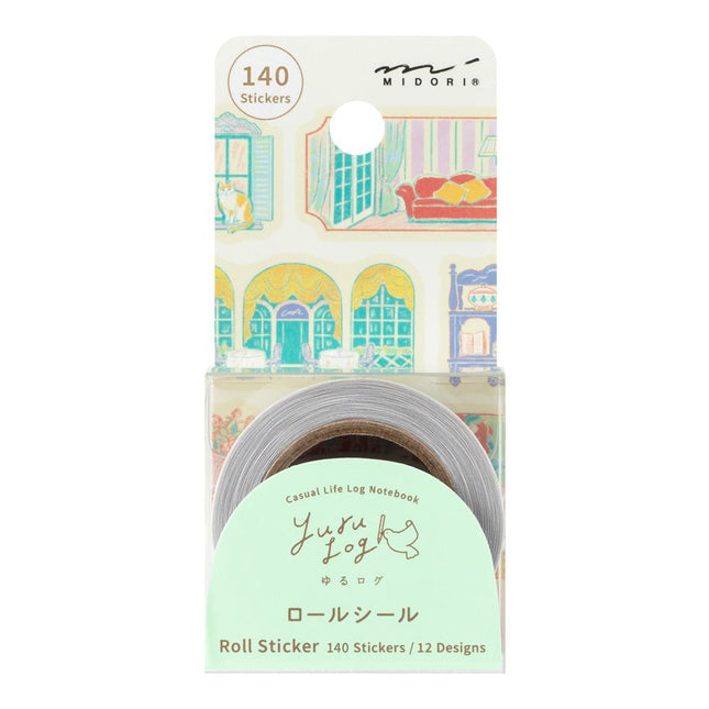 Yuru Log Roll Sticker - Window Views - ColorSwatch