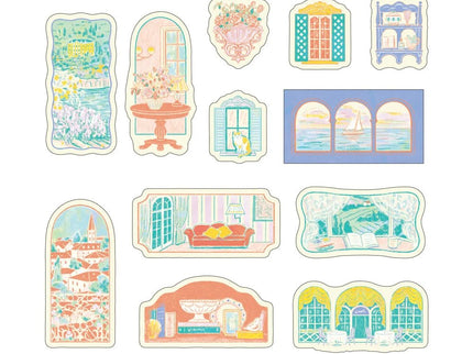 Yuru Log Roll Sticker - Window Views - ColorSwatch