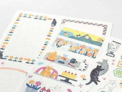 Yuru Log Stickers - Cat - ColorSwatch