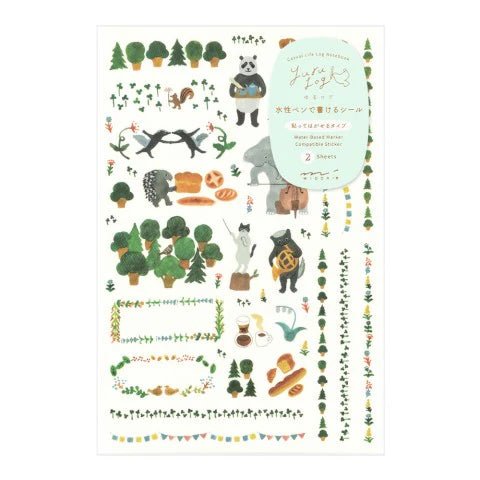 Yuru Log Stickers - Forest - ColorSwatch