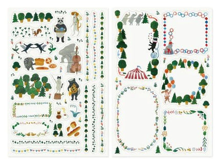 Yuru Log Stickers - Forest - ColorSwatch