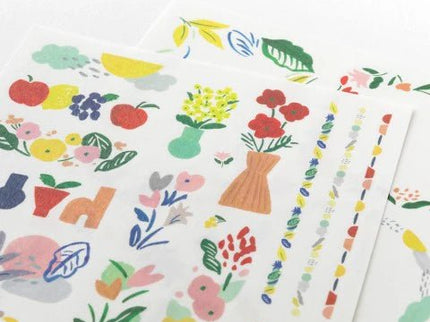 Yuru Log Stickers - Motif Textile - ColorSwatch