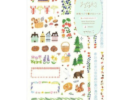 Yuru Log Stickers - Scandinavia - ColorSwatch