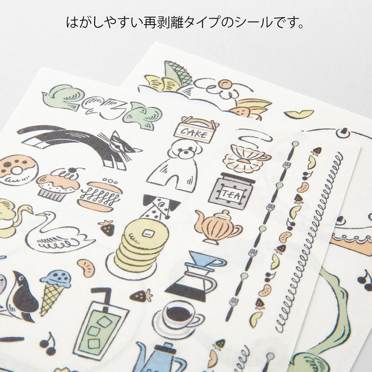 Yuru Log Stickers - Sweets and Animals - ColorSwatch