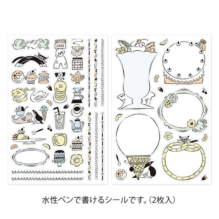 Yuru Log Stickers - Sweets and Animals - ColorSwatch