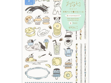 Yuru Log Stickers - Sweets and Animals - ColorSwatch